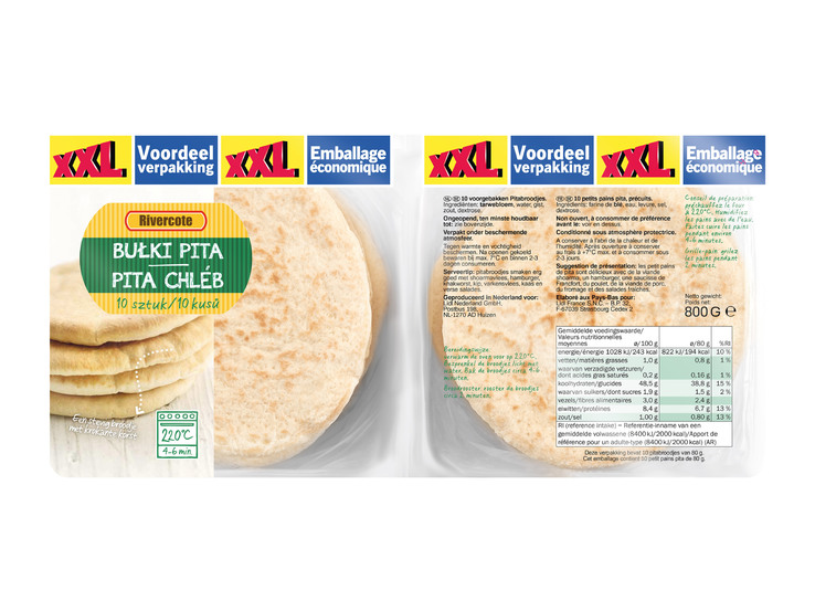 Akcie na PITA CHLÉB XXL jenom za 39,9 Kč, Akční nabídka v Lidl Jubeo.cz