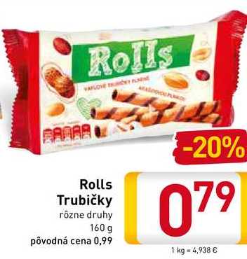 Rolls Trubičky 160 g