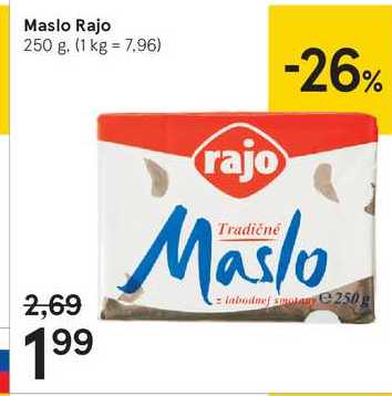 Maslo Rajo, 250 g