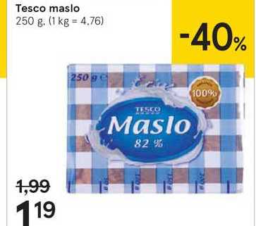 Tesco maslo, 250 g