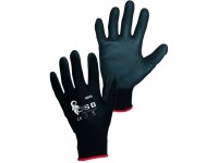 CXS Rukavice máčané v polyuretáne BRITA BLACK veľ.. 8