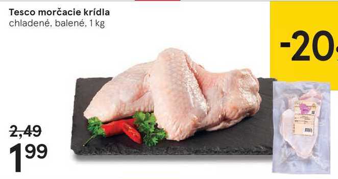 Tesco morčacie kridla, 1 kg