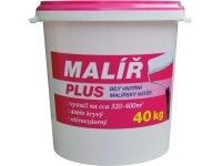 Malíř PLUS Biely disperzný oteruvzdorný malírsky náter 40 kg
